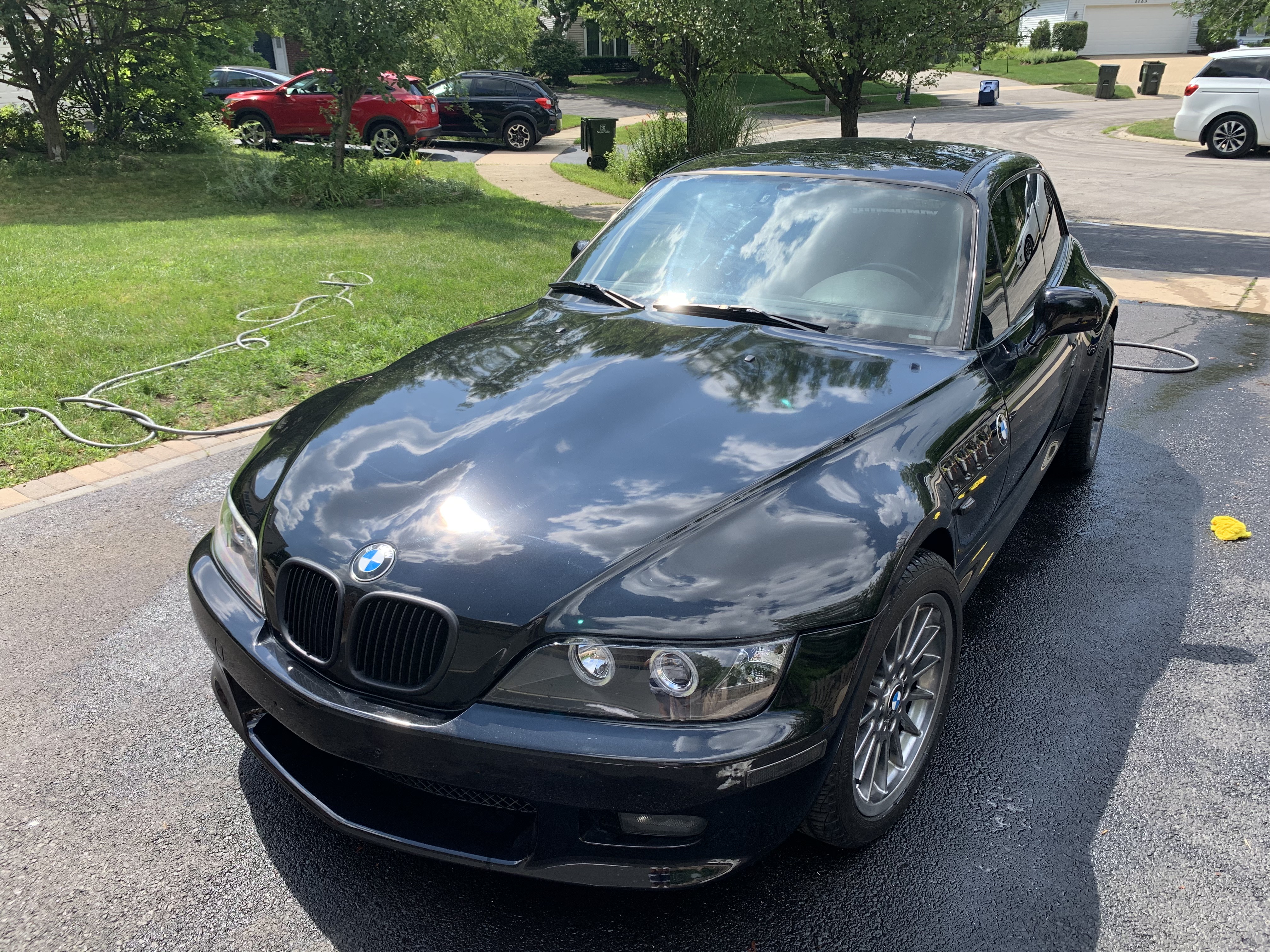 BMW Z3 coupe exterior after detail